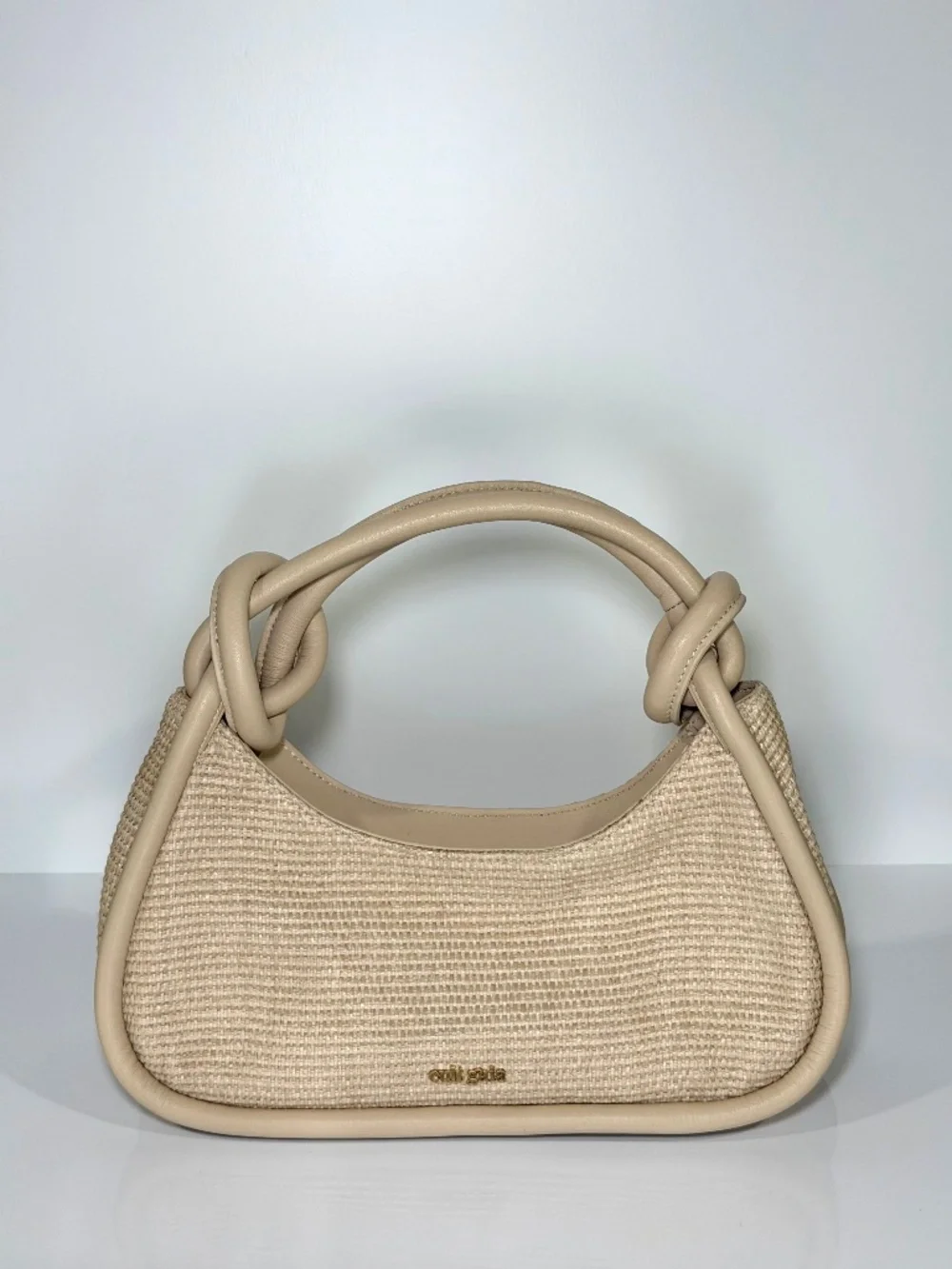 Cult Gaia Brisa Woven Shoulder Bag – Natural Neutral